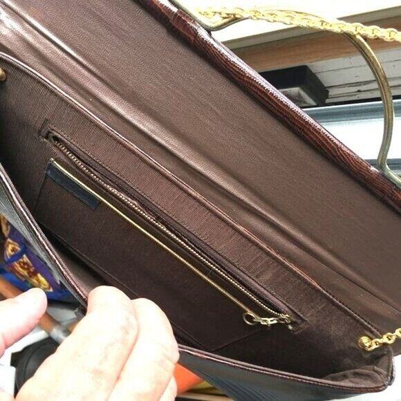 Vintage Caprice Womens Clutch Handbag 14" x 7" NWOT - Picture 4 of 7